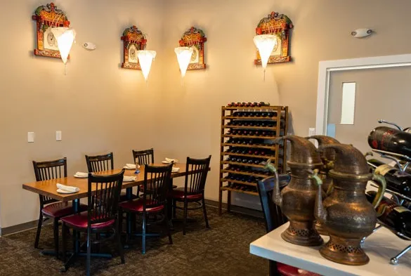 Tandoori Fuzion dining room in St. Albert